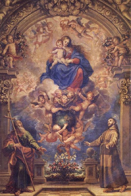 Francisco Rizi Virgin and Child with Sts.Philip and Francis